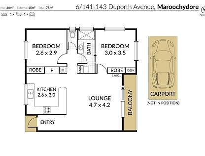 6/141-143 Duporth Avenue, Maroochydore, Sunshine Coast, 2房, 1浴, Unit