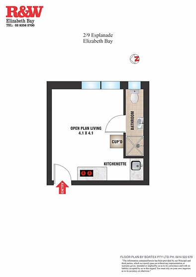 2/9 Esplanade Esplanade, Elizabeth Bay, NSW 2011, 0 Bedrooms, 1 Bathrooms, Studio