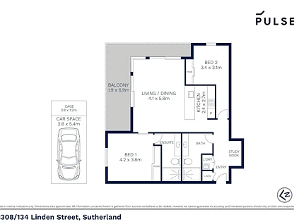 B308/134 Linden Street, Sutherland, NSW 2232, 2 slaapkamers, 2 badkamers, Unit
