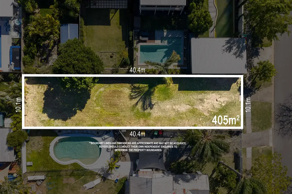 Morningside 405平米地块 清理干净 捕捉城市景观 DA批准计划 朝北四居室 游泳池 精心设计 主卧带阳台 独立卫生间 双车库 步行可达市中心 学校餐饮丰富 DA approved plans drawn & ready - Start building or bring your vision - steps to trains & iconic cafes