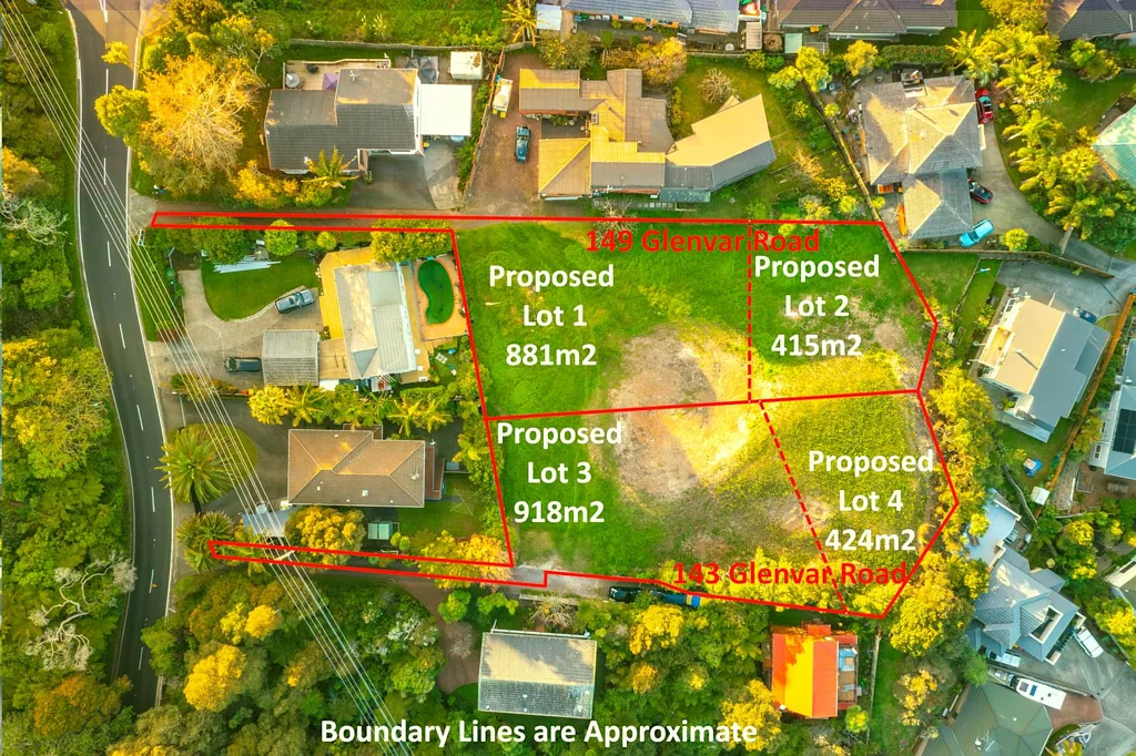 Torbay 1296m2 Sea-View Section with RC SubDiv Application