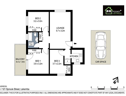 3/121 Sproule Street, Lakemba, South Western Suburbs, 3 ਕਮਰੇ, 1 ਬਾਥਰੂਮ, Apartment