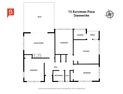 15 Runciman Place, Dannevirke, Tararua, Manawatu, 3 રૂમ, 1 બાથરૂમ, House