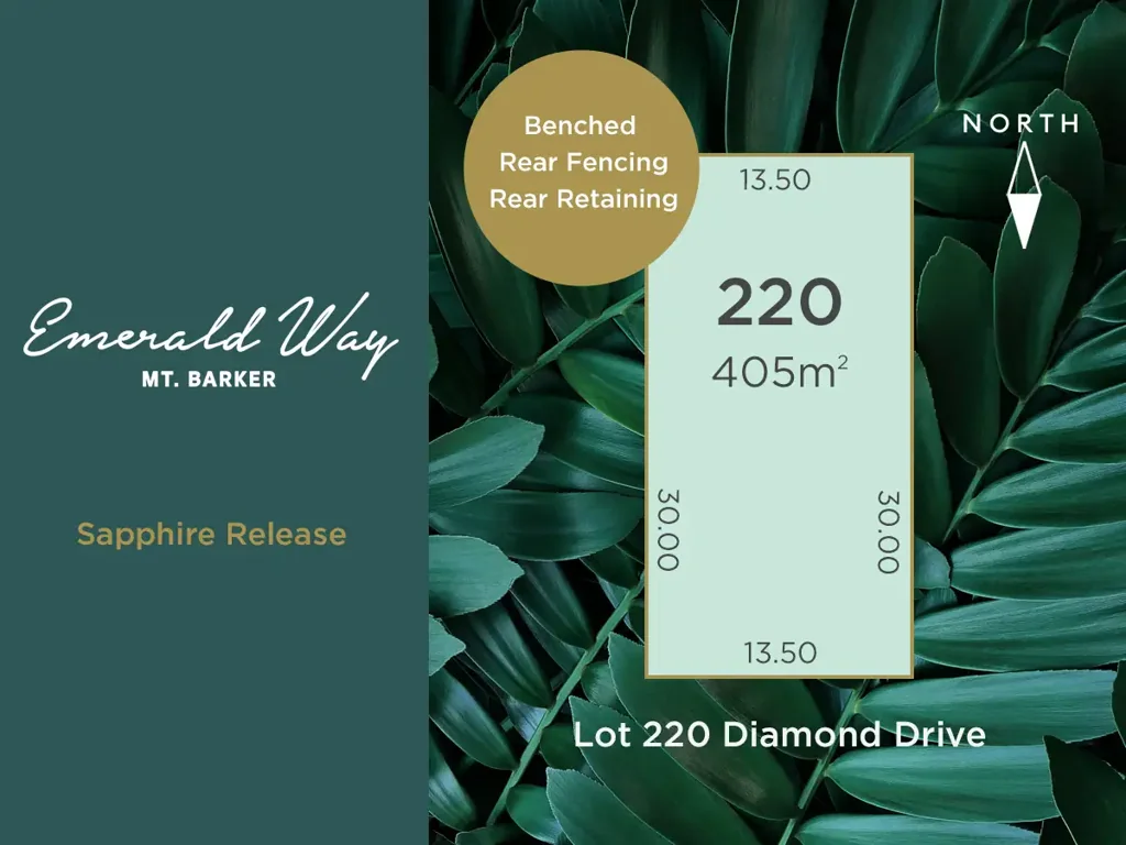 Lot 220 Diamond Drive (Sapphire Release), Mount Barker, SA 5251
