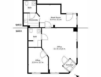 3 & 4/56 Pakenham Street, Fremantle, South West Perth, 1房, 2浴, Apartment