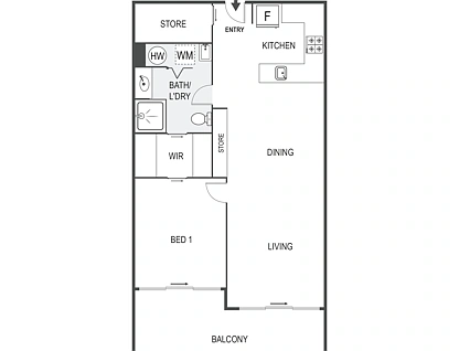 38/10 Lonsdale Street, Braddon, Inner North, 1 Bedrooms, 1 Bathrooms, Apartment