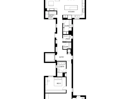 401/312 Johnston Street, Abbotsford, Melbourne CBD, 3 chambres, 3 salles de bain, Apartment