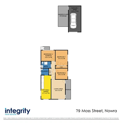 79 Moss Street, Nowra, NSW 2541, 3 rūma, 1 rūma horoi, House