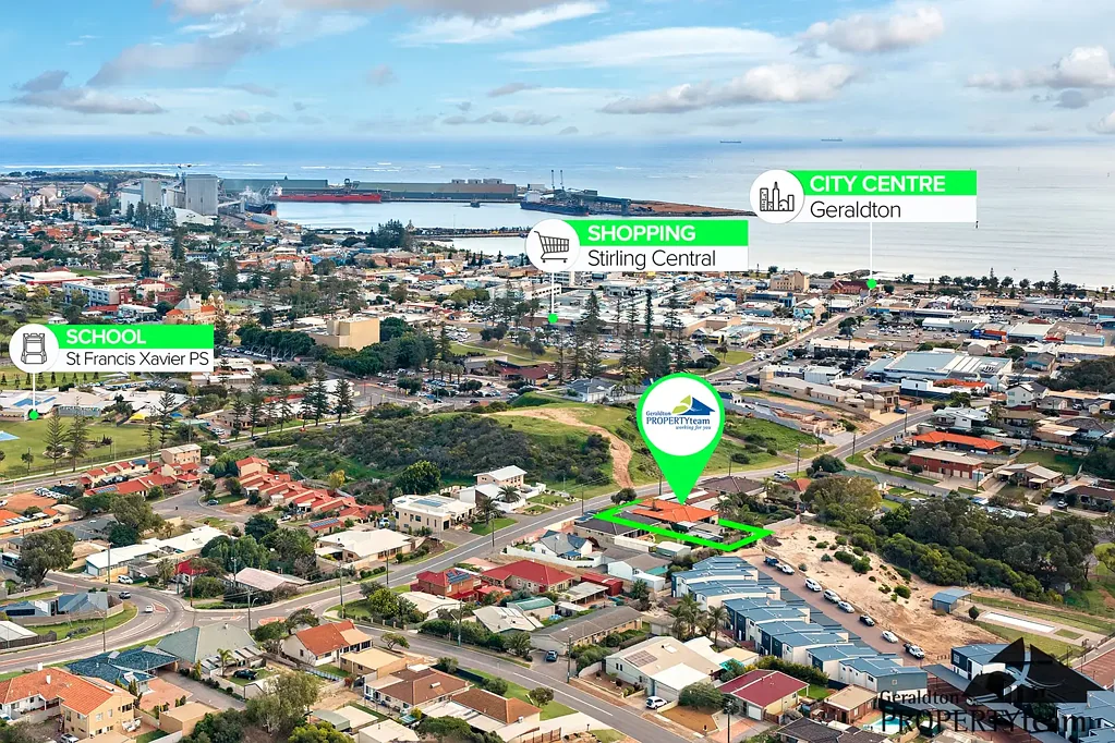 俯瞰图 - 71 Brede St, Geraldton, WA 6530