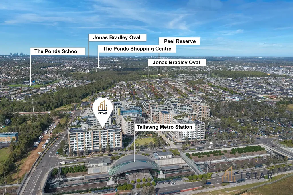 Tallawong 2房  Sunlit Corner Residence with Park Outlook | 2 Bed + Study | Easy walk to Metro & Retail