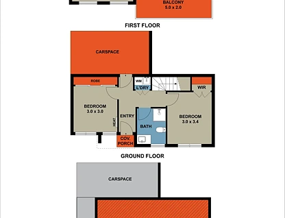 4/21 Station Road, Oak Park, North Melbourne, 2 chambres, 1 salles de bain, Townhouse