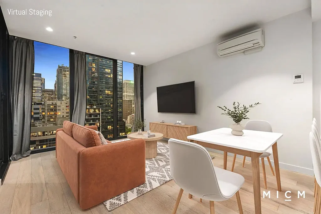 UNFURNISHED FLOORBOARD ONE BEDROOM APARTMENT LOCATED IN EQ TOWER - MELBOURNE CBD !!!