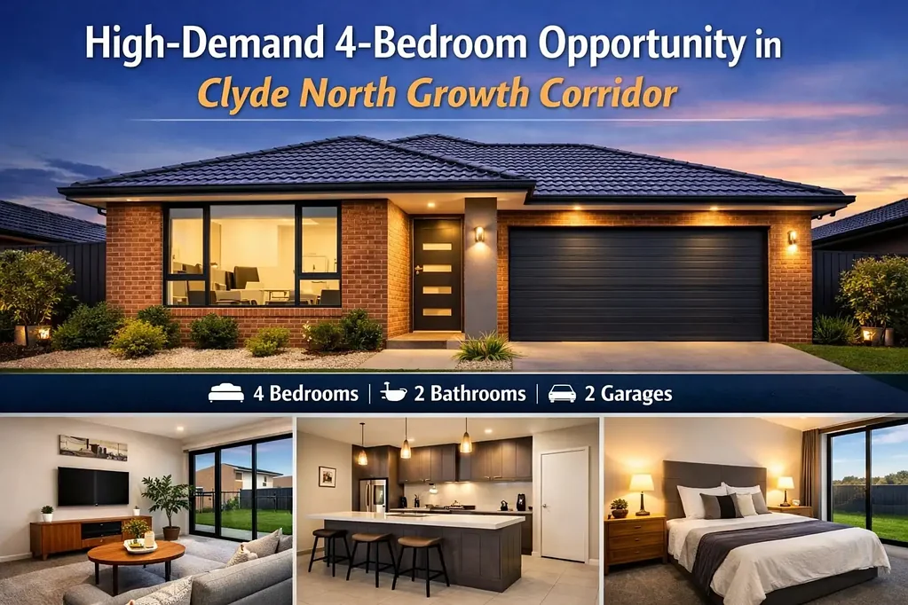 Clyde North 4 Slaapkamer High‑Demand 4‑Bedroom Opportunity in Clyde North Growth Corridor