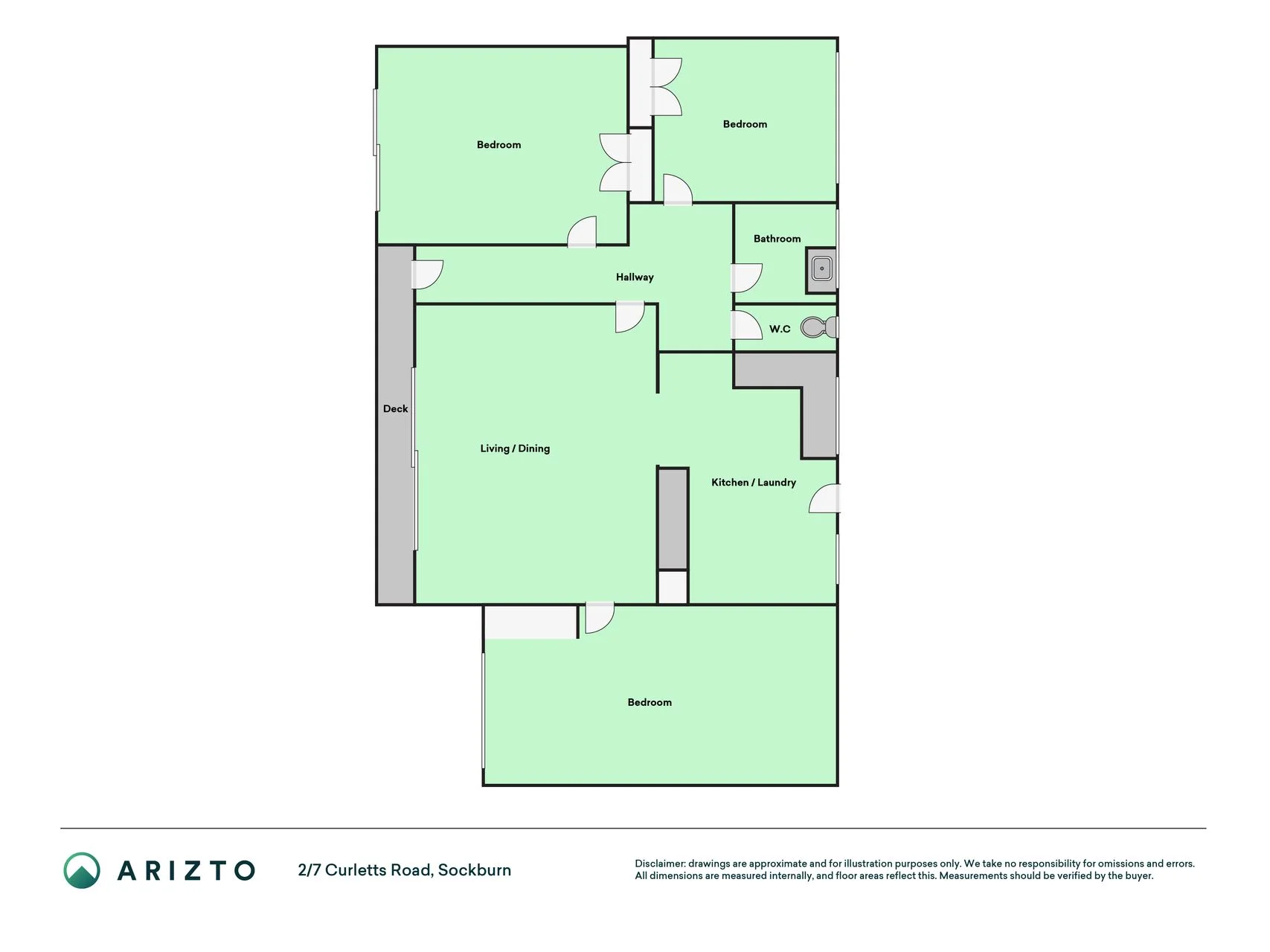 2/7 Curletts Road, Sockburn, Christchurch City, Canterbury, 3 Bedrooms, 1 Bathrooms, Townhouse