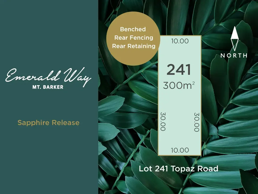 Lot 241 Topaz Road (Sapphire Release), Mount Barker, SA 5251