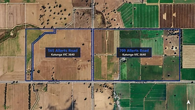 俯瞰图 - 709 Allerts Road, Katunga, VIC 3640