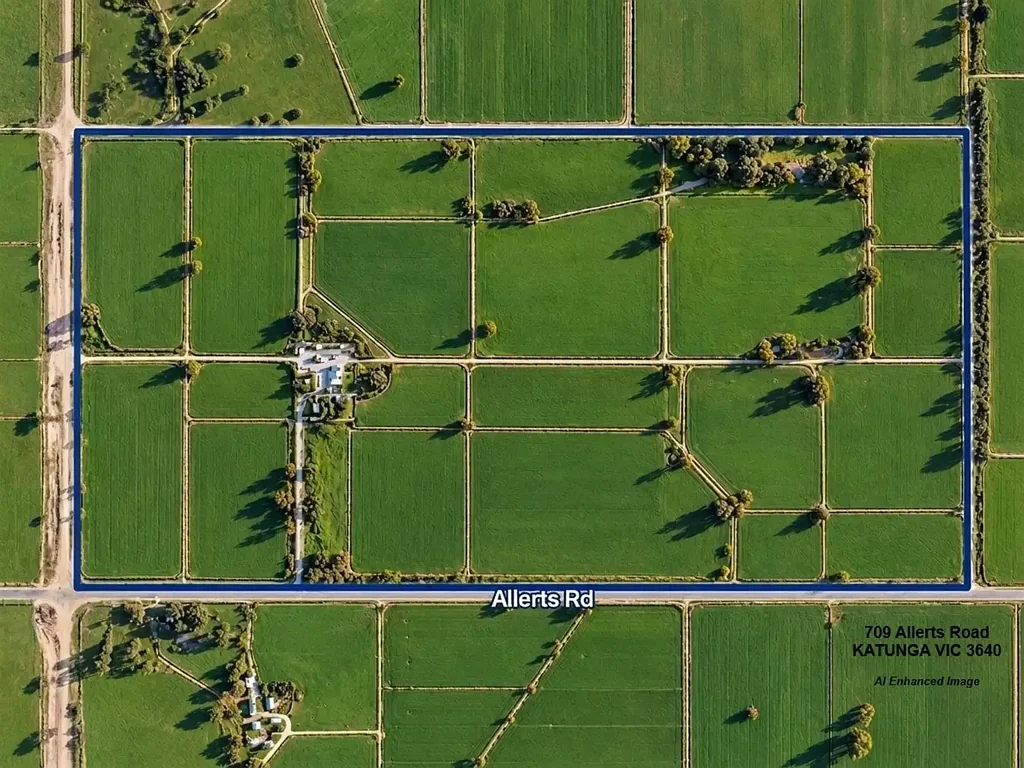 俯瞰图 - 709 Allerts Road, Katunga, VIC 3640