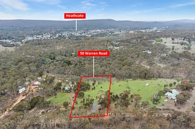 50 Warren Road, Heathcote, VIC 3523, 0房, 0浴, Lifestyle Property