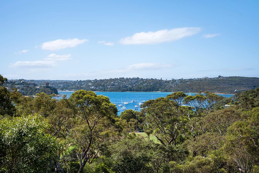Mosman 5कमरा Elevated Balmoral entertainer with sweeping water views