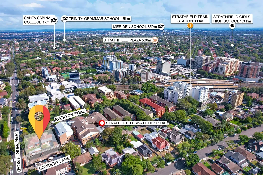 Strathfield 8 Bedroom Prime Corner Development Opportunity in Strathfield’s Premier Position.