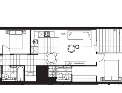 C304/11 Shamrock Street, Abbotsford, Melbourne CBD, 2 ਕਮਰੇ, 2 ਬਾਥਰੂਮ, Apartment