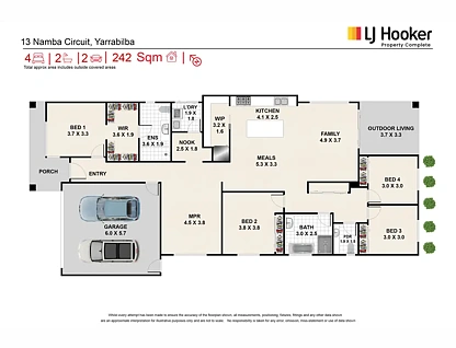 13 Namba Circuit, Yarrabilba, QLD 4207, 4 ਕਮਰੇ, 2 ਬਾਥਰੂਮ, House