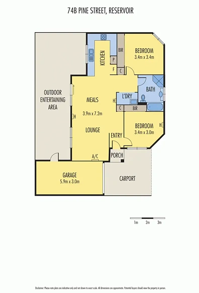 74B Pine Street, Reservoir, VIC 3073, 2 Bedrooms, 1 Bathrooms, Unit