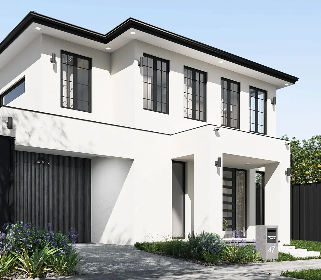 Oakleigh South 3침실 Elegant French-inspired fully detached residence with 5 Skylights, Fireplace, Private driveway,  Luxury breakfast pantry.