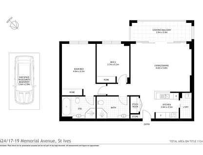 524/17-19 Memorial Avenue (Block C), St Ives, Upper North Shore, 2房, 2浴, Apartment