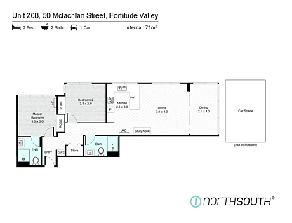 208/50 McLachlan Street, Fortitude Valley, Brisbane - Inner City Region, 2 Schlafzimmer, 2 Badezimmer, Apartment