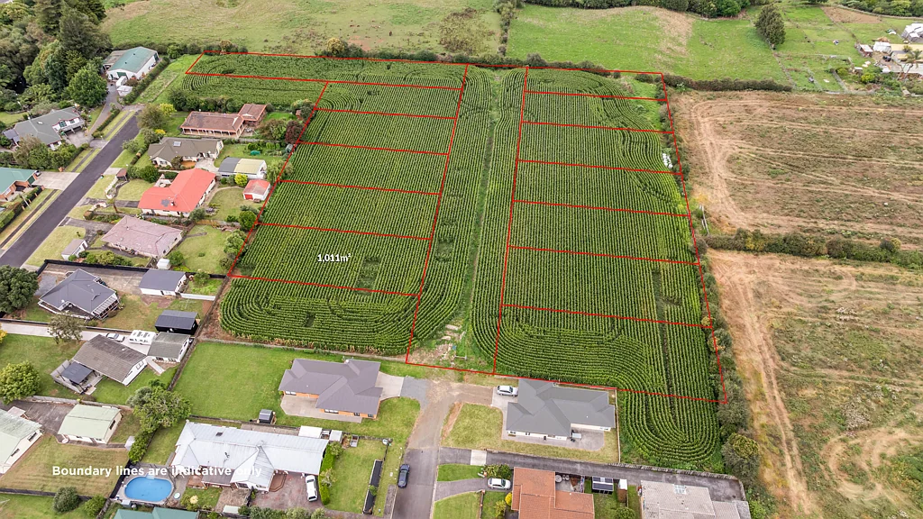 Tuakau 战略级MRZ2土地机遇！首次上市，产权在手，可单独购买或整体收购，土地储备者首选！ Titled Sections with wastewater allocation MRZ2