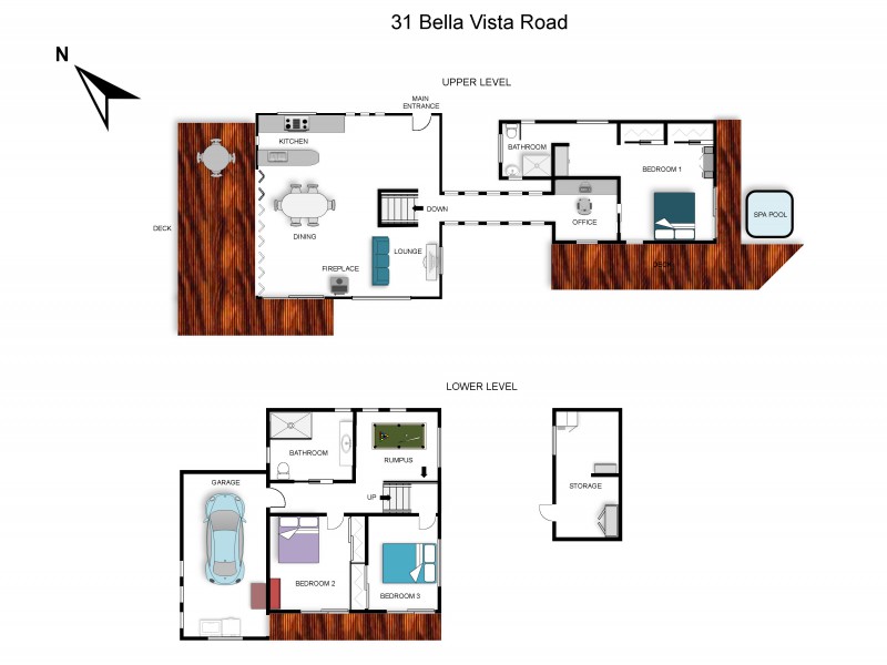 31 Bella Vista Road, Omiha, Auckland, 3 침실, 2 욕실