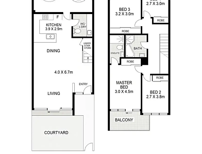 3/46-48 Morton Street, Parramatta, NSW 2150, 4 ਕਮਰੇ, 2 ਬਾਥਰੂਮ, Townhouse
