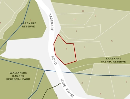 1 Karekare Road, Karekare, Waitakere City, 3房, 0浴
