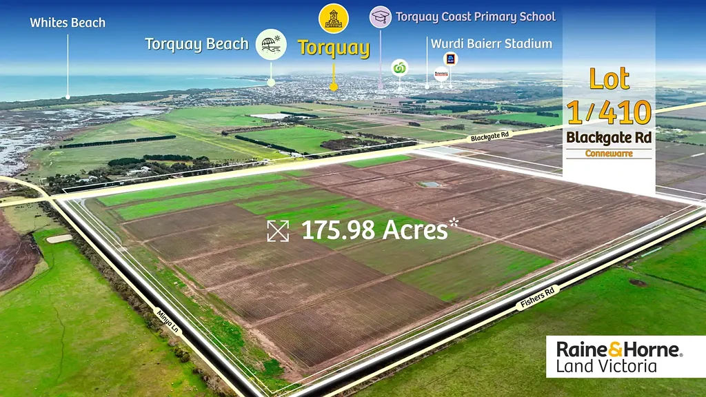 Connewarre Prime Acreage Offering Unmatched Coastal Lifestyle & Farming Potential in Tightly Held Surf Coast