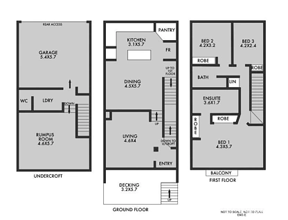 10/4 Hicks Street, North Fremantle, North West Perth, 4部屋, 2バスルーム, House
