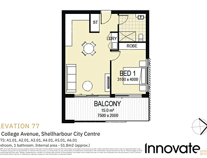 216/24 College Avenue, Shellharbour City Centre, South Coast, 1 침실, 1 욕실, Apartment