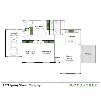 Plano ng Bahay - 2/39 Spring Street, Torquay, VIC 3228