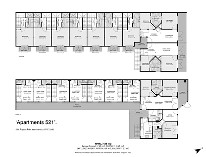 1-10/521 Raglan Parade, Warrnambool, Warrnambool and South West, 13 Bedrooms, 10 Bathrooms, Apartment