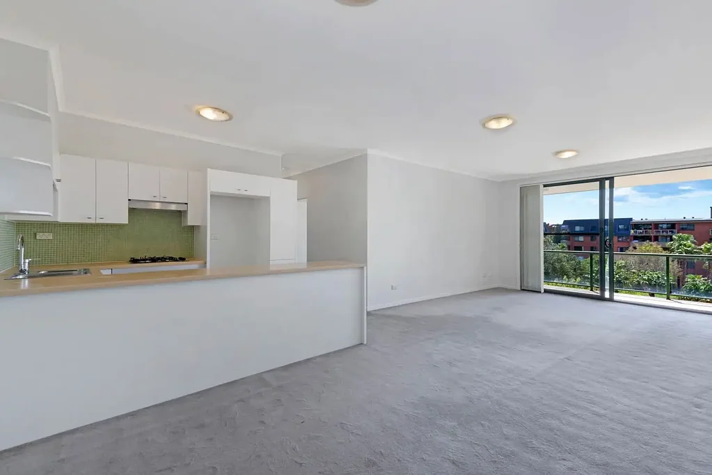 North facing apartment with leafy complex views