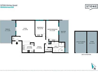12/108 Shirley Road, Wollstonecraft, Lower North Shore, 2 غرف, 1 حمامات, Apartment