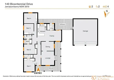 140 Bicentennial Drive, Jerrabomberra, NSW 2619, 4 Schlafzimmer, 2 Badezimmer, House