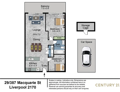 29/387 Macquarie Street, Liverpool, South Western Suburbs, 1 Kuwarto, 1 Banyo, Apartment