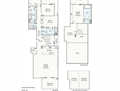 P1/47 Tully Road, East Perth, Perth CBD, 4房, 3浴, Apartment