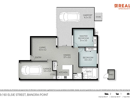 39/60 Elsie Street, Banora Point, North Coast, 2 Kuwarto, 1 Banyo, Apartment