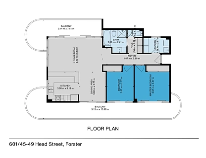 601/45-49 Head Street, Forster, Hunter, 2 chambres, 1 salles de bain, Apartment