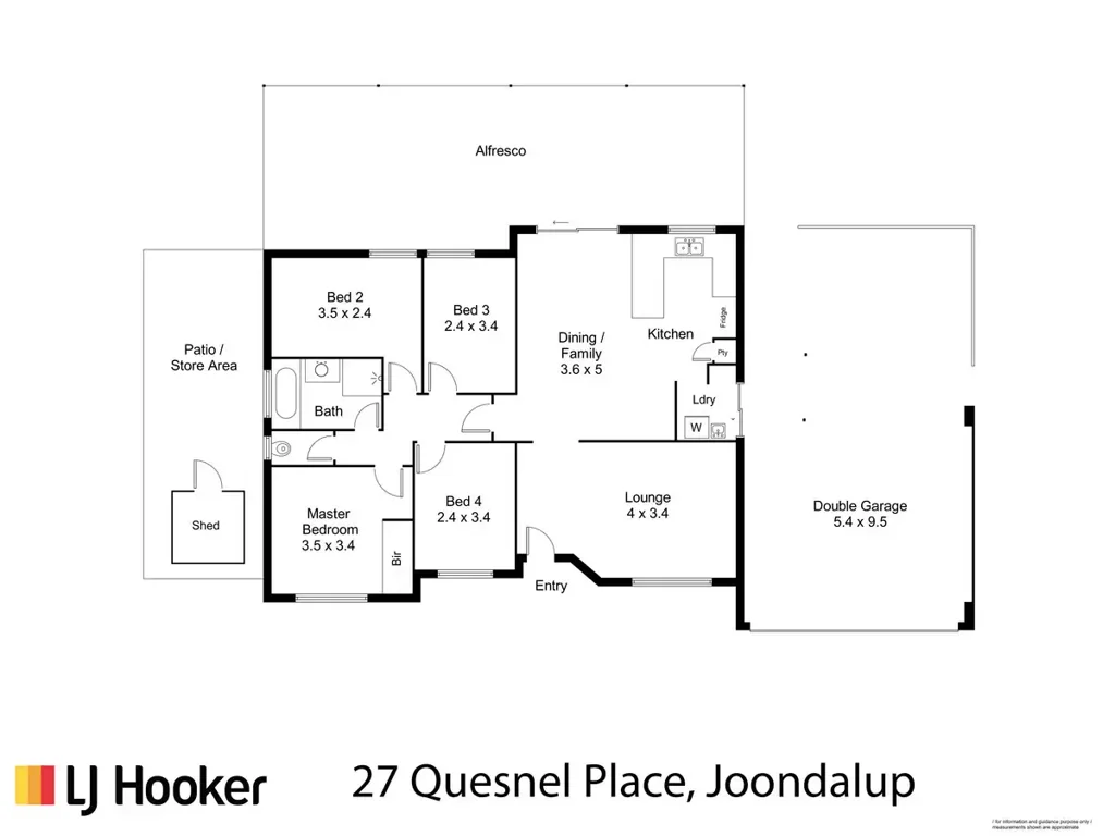 Joondalup 4कमरा Space, Privacy, and a Backyard That Delivers.