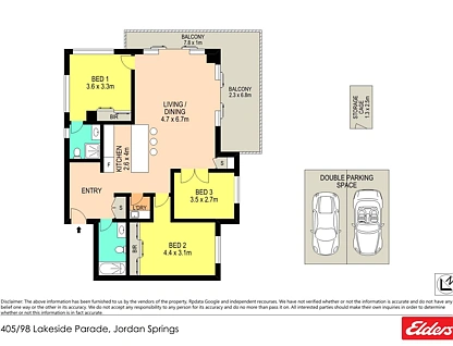 405/98 Lakeside Parade, Jordan Springs, Outer Western Sydney, 3房, 2浴, Apartment