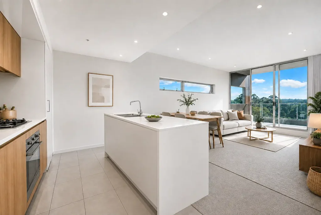 Macquarie Park 2房 阳光明媚的朝北公寓，享有宁静的绿意景观 Sunny North-Facing Apartment with Tranquil Leafy Views