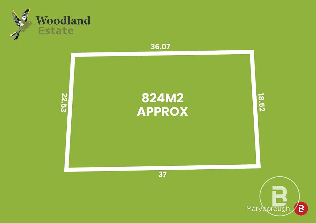 Maryborough LOT 3 - 824m2 - WOODLAND ESTATE - VACANT LAND - TITLED